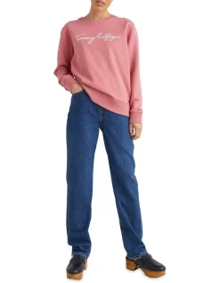 Outlet π Tommy Hilfiger Crew Neck Sweatshirt In Pink π