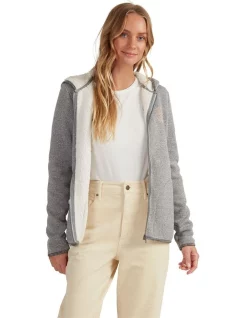 Flash Sale ⭐ Roxy Petal Fever Zip-Up Hoodie In Grey 👍