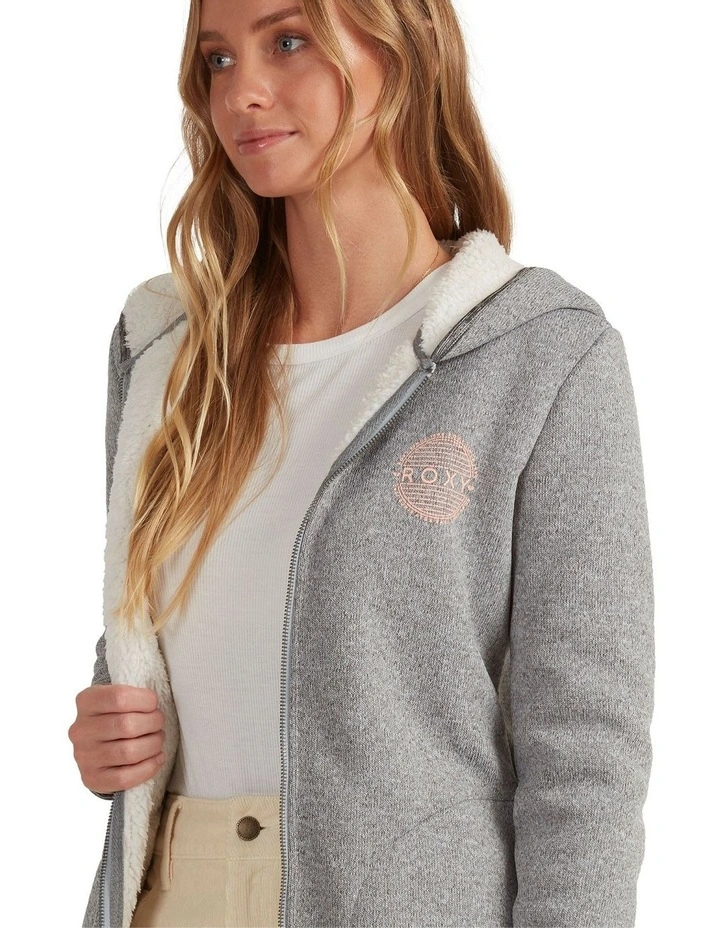 Flash Sale β Roxy Petal Fever Zip-Up Hoodie In Grey π - Image 4