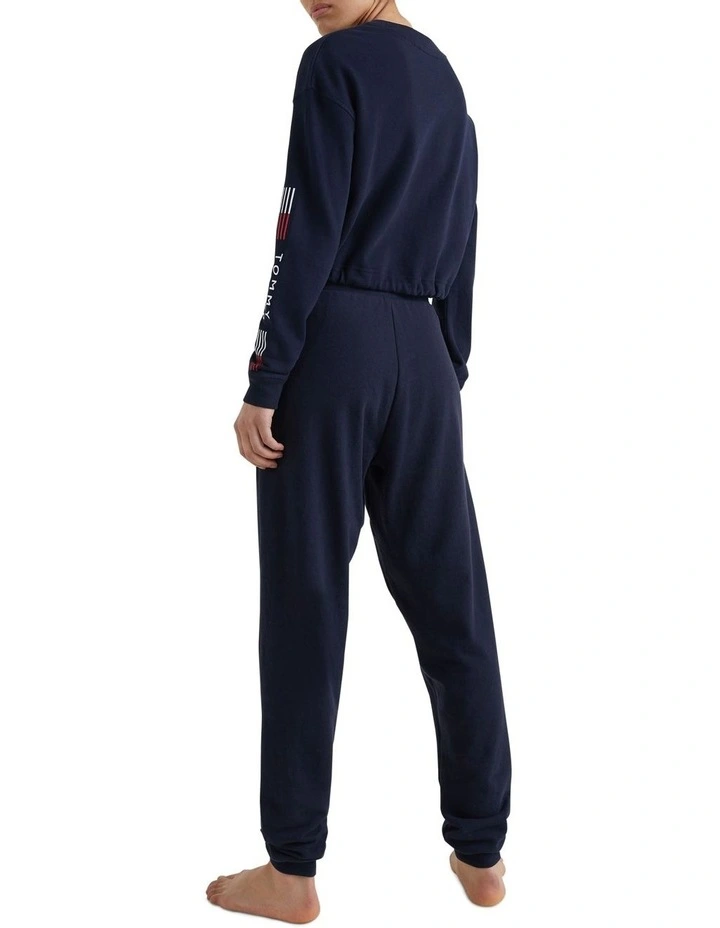 Buy π₯ Tommy Hilfiger Stretch Logo Track Sweatshirt In Desert Sky β€οΈ - Image 2