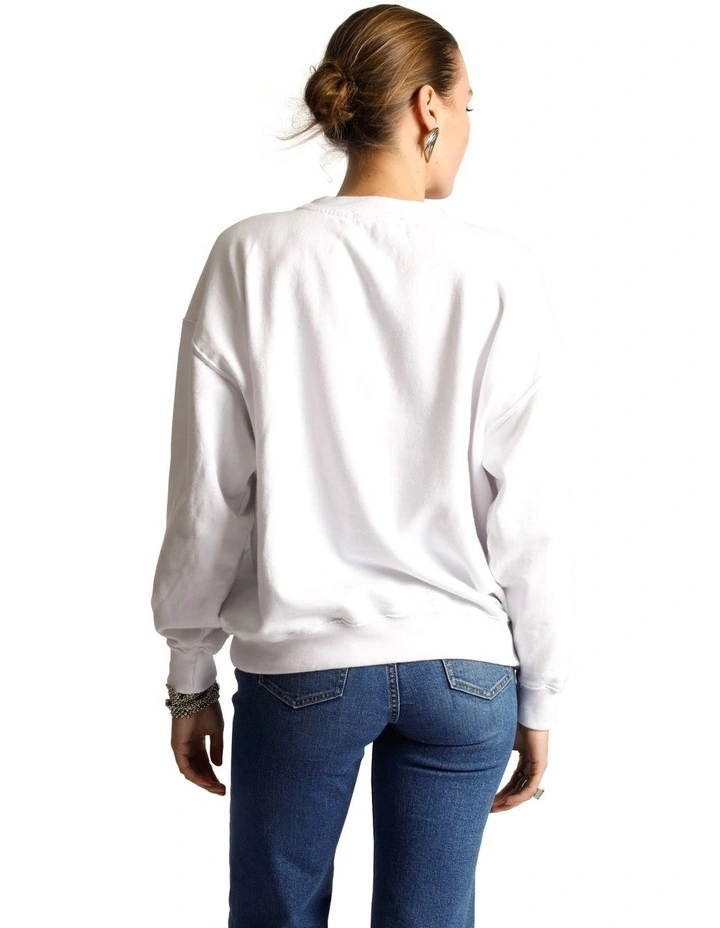 Best deal π₯° Emerge π© Woman Real Thing Retro Sweatshirt In True White 𧨠- Image 2