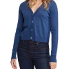 Cheapest 🎁 Oxford Claudia Cashmere Blend Cardigan In Blue 😍