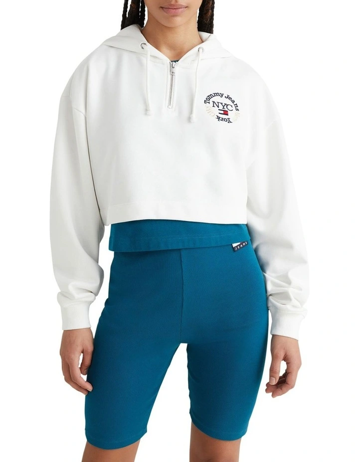 Discount β Tommy π Jeans Super Crop Timeless Circle Zip In Ecru White π