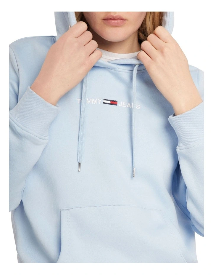 Wholesale π Tommy π Jeans Linear Logo Hoodie In Chambray Blue π₯° - Image 3