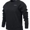 Cheapest 🔔 New Balance Logo Crew Neck Sweatshirt Black ⭐