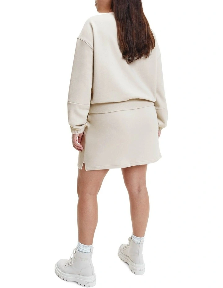 Coupon π Calvin Klein π Jeans Two Tone Monogram Crop Crew Neck Sweater Eggshell π - Image 7