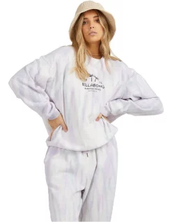 Best deal 💯 Billabong Tie Dye Crew Sweatshirt Purple 🧨