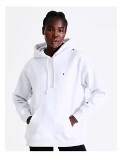 Buy 🤩 Champion Reverse Weave Relaxed Hoodie In Silver Grey 🔔