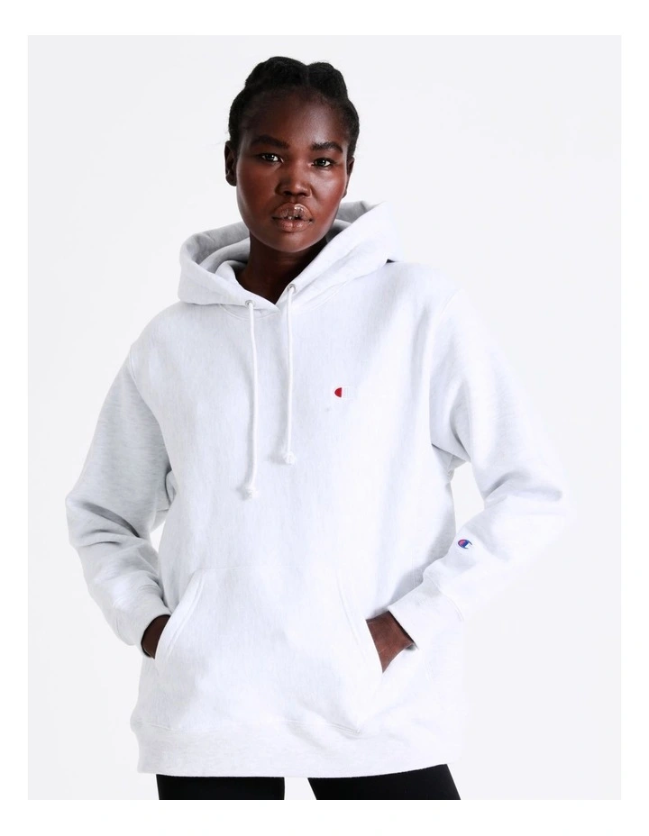 Buy π€© Champion Reverse Weave Relaxed Hoodie In Silver Grey π