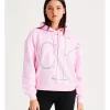 Cheapest 🔥 Calvin Klein 👖 Jeans Illuminated CK Hoodie In Pink 👍