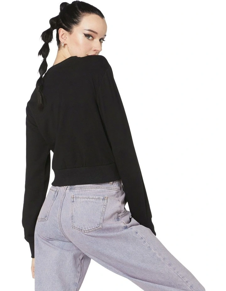 Deals π Dangerfield Team Peach Cotton Sweater Black π - Image 2