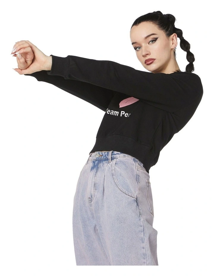 Deals π Dangerfield Team Peach Cotton Sweater Black π - Image 3