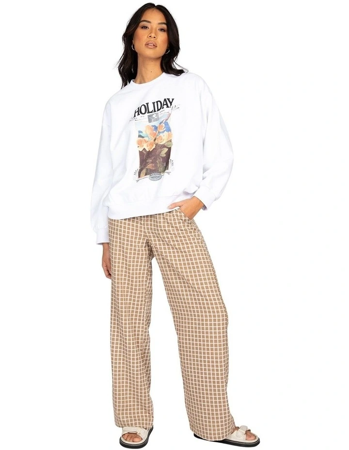 Buy π₯ Rusty Dream Holiday Oversize Crew Neck Fleece White β - Image 5