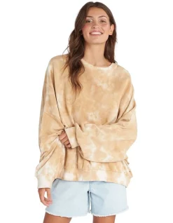 Flash Sale 🎉 Roxy Bright Sunshine Oversized Jumper In Beige 💯