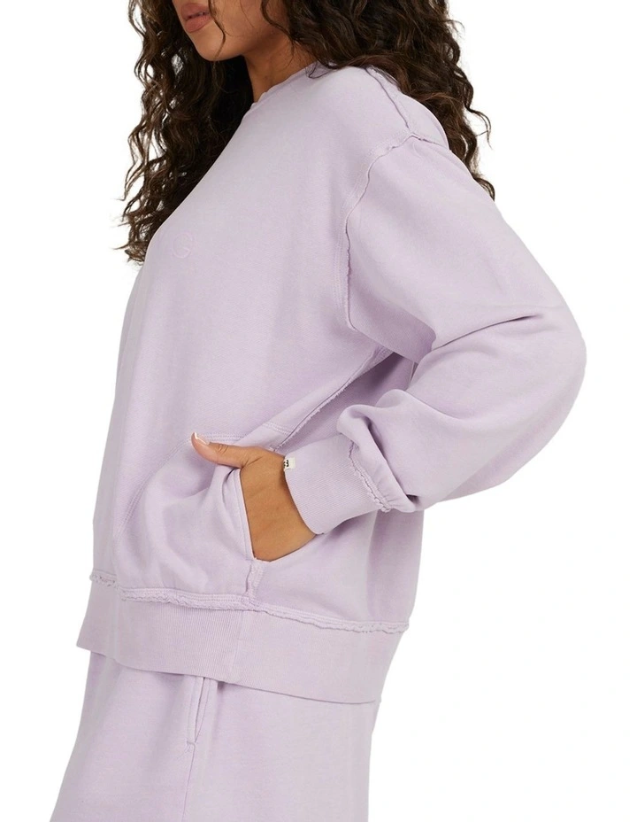 Coupon π Billabong Serenity Oversize Crew Sweater In Lilac βοΈ - Image 4