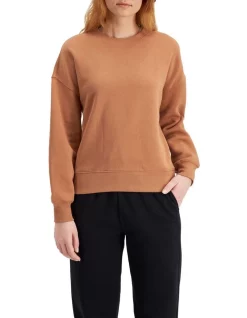 Outlet ✔️ Bonds Originals Fleece Pullover Sweater In Tan Temple 🛒