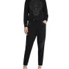 Cheapest 🔔 Sass & Bide Getaway Plan Luxe Embroidered Sweatshirt Black ❤️