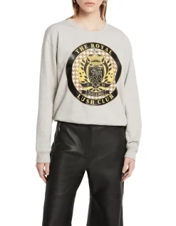 Deals 💯 Sass & Bide Lush Club Sweatshirt In Grey Marle ⭐