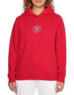 Deals π Tommy Hilfiger Regular Circle Hoodie In Red π€©