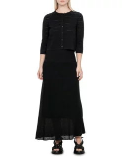 Top 10 😀 Veronika Maine Ottoman Pointelle Cardigan In Black 🎉