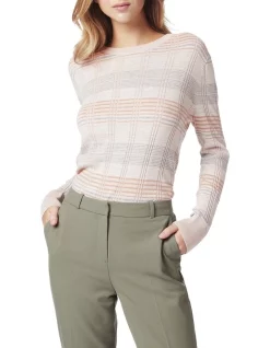 New 🤩 David Lawrence Rita Check Knit 🎁