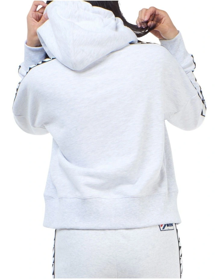 Coupon π₯° Superdry Code Logo Tape Crop Hoodie Ice Marle 𧨠- Image 2