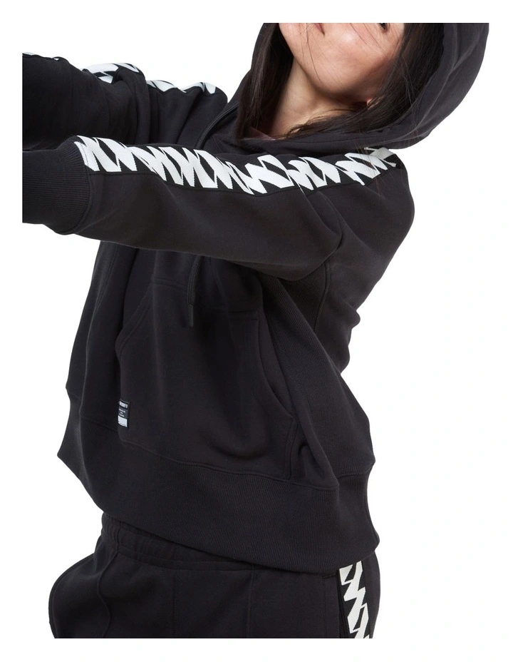 Discount π Superdry Code Logo Tape Crop Hoodie Black βοΈ - Image 7