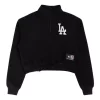 Wholesale 👍 American Sport Cooper Marble Quarter Zip Crew Sweat In Dodgers Black ❤️