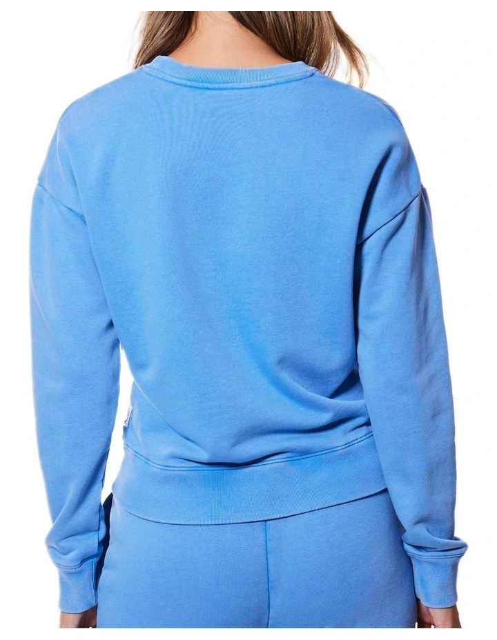 Budget π Russell Athletic Washback Crew Sweater Laser Blue π€© - Image 2