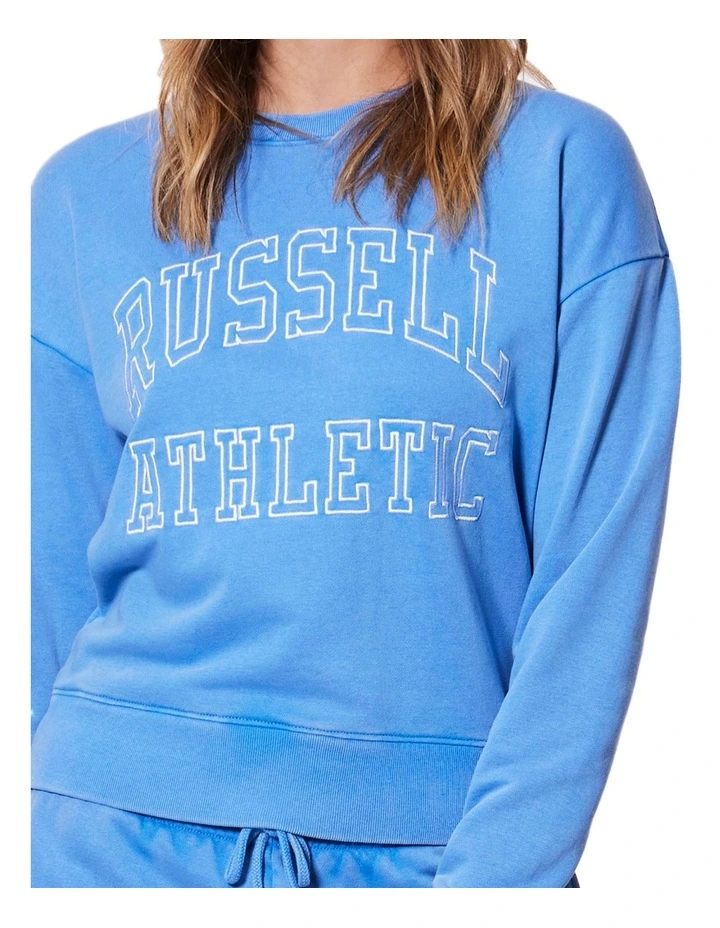 Budget π Russell Athletic Washback Crew Sweater Laser Blue π€© - Image 5
