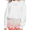 Best Sale 🥰 Roxy Days Go By Crew Fleece Top Snow White 😀