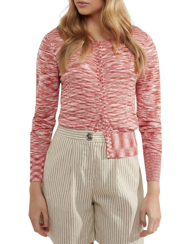 Discount π Oxford Kelly Space Dye Cardigan In Red β€οΈ