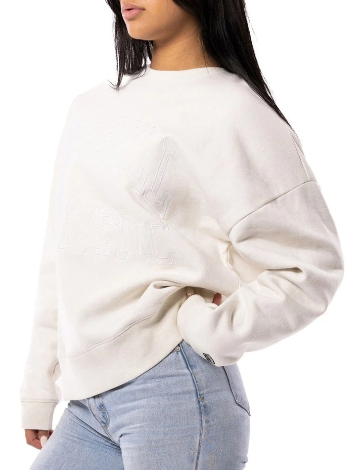 Outlet βοΈ Russell Athletic Reformer Lined Crew Sweat In Stone π₯ - Image 2