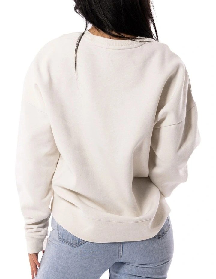 Outlet βοΈ Russell Athletic Reformer Lined Crew Sweat In Stone π₯ - Image 6