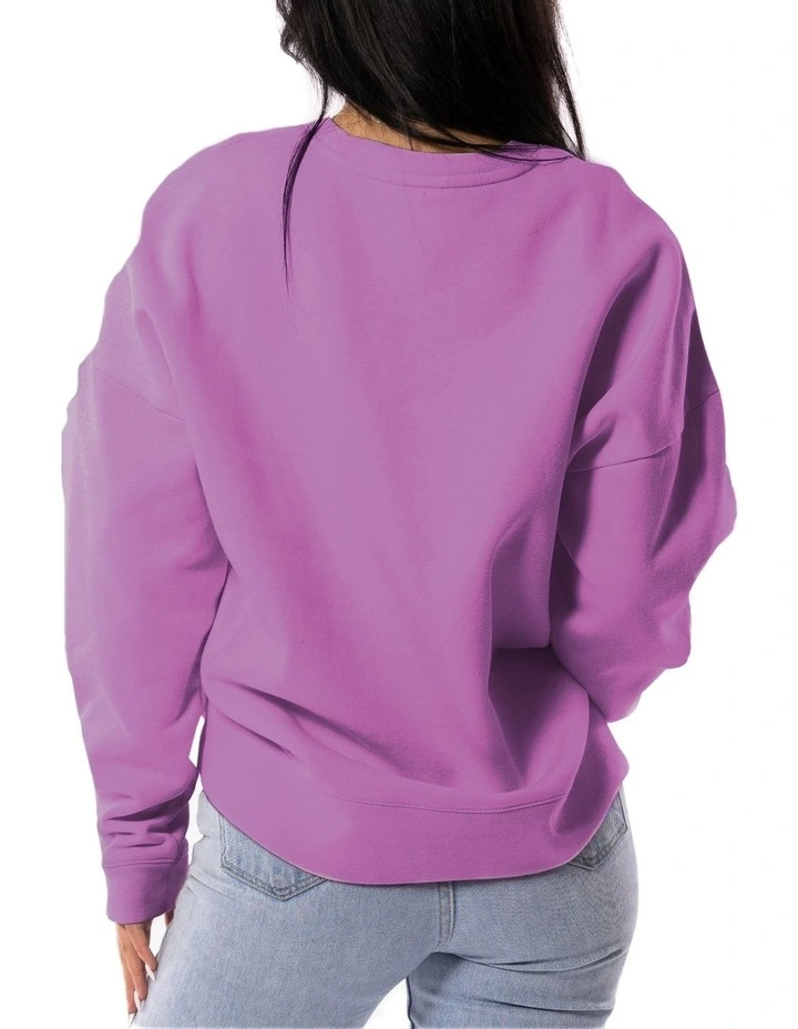 Cheapest π Russell Athletic Reformer Lined Crew Sweat In Neon Grape π - Image 7