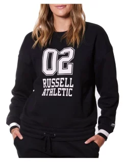 Top 10 🌟 Russell Athletic Move On Crew Sweatshirt Black ⭐