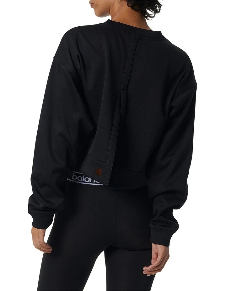 New π New Balance Achiever Fly Away Sweatshirt Black π - Image 2