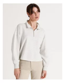 New 👍 ONLY Essa Life Long Sleeve Sweater Light Grey Melange ⌛