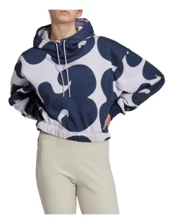 Cheapest 🌟 Adidas Marimekko Crop Hoodie In Purple Tint 🎉