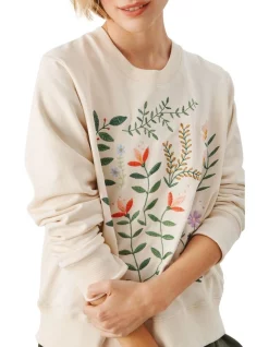 Discount 😉 Part Two Nennapw Sweatshirt Whitecap Gray 😉