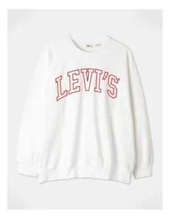 Wholesale 😉 Levi's Graphic Prism Crew Sweater In White ✔️