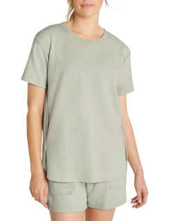 Brand new 🤩 Rockwear Brooklyn Waffle Boyfriend Tee In Green ⭐