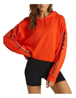 Cheapest 👏 Rockwear Cropped Logo Hoodie In Orange 🎉