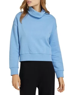 Budget 🔥 Oxford Jessica Turtle Neck Sweatshirt Blue ⌛