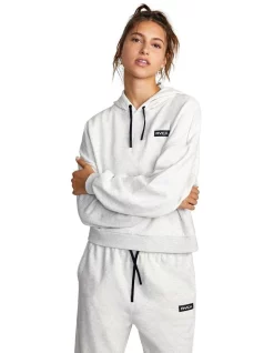 Outlet 🎉 RVCA VA Essential Hoodie In Snow Marle 🧨
