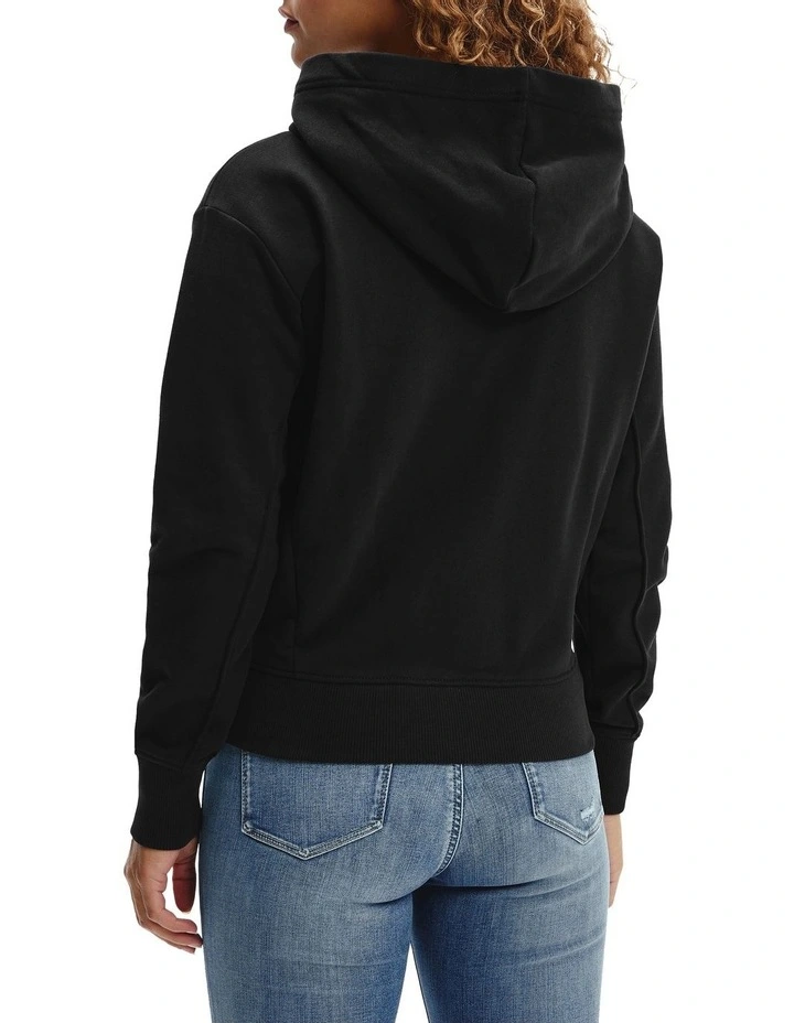 Best Pirce π₯° Calvin Klein π Jeans Monogram Logo Zip-Through Hoodie Black π - Image 2