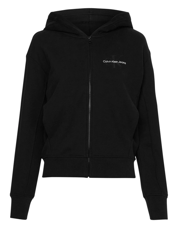 Best Pirce π₯° Calvin Klein π Jeans Monogram Logo Zip-Through Hoodie Black π - Image 4