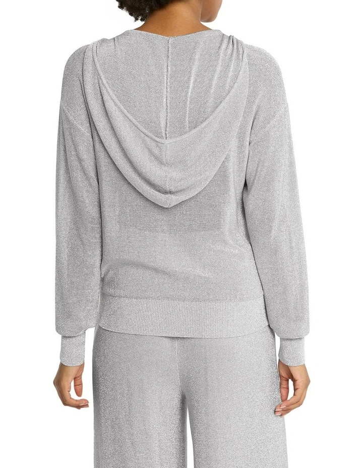 Outlet π Sass & Bide Bewitched Metallic Hoodie In Silver 𧨠- Image 2