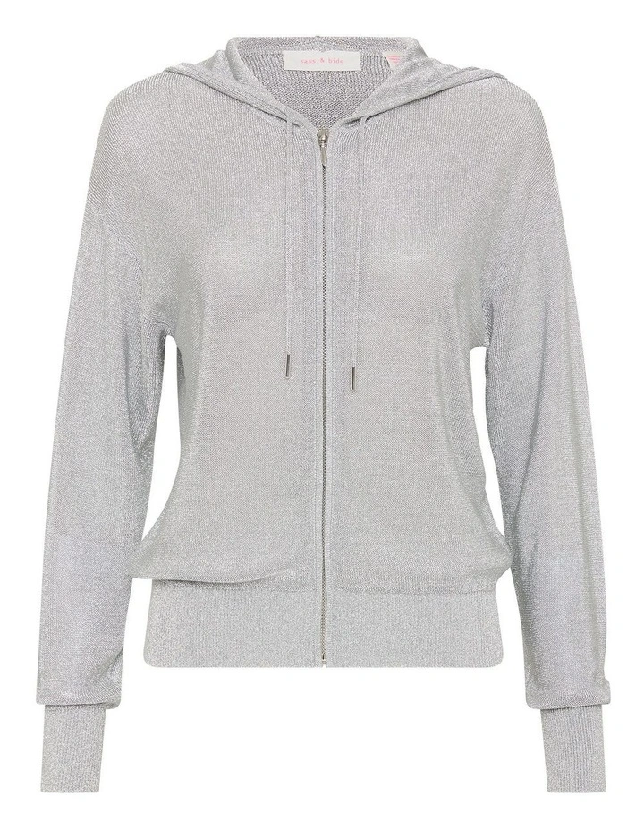 Outlet π Sass & Bide Bewitched Metallic Hoodie In Silver 𧨠- Image 7