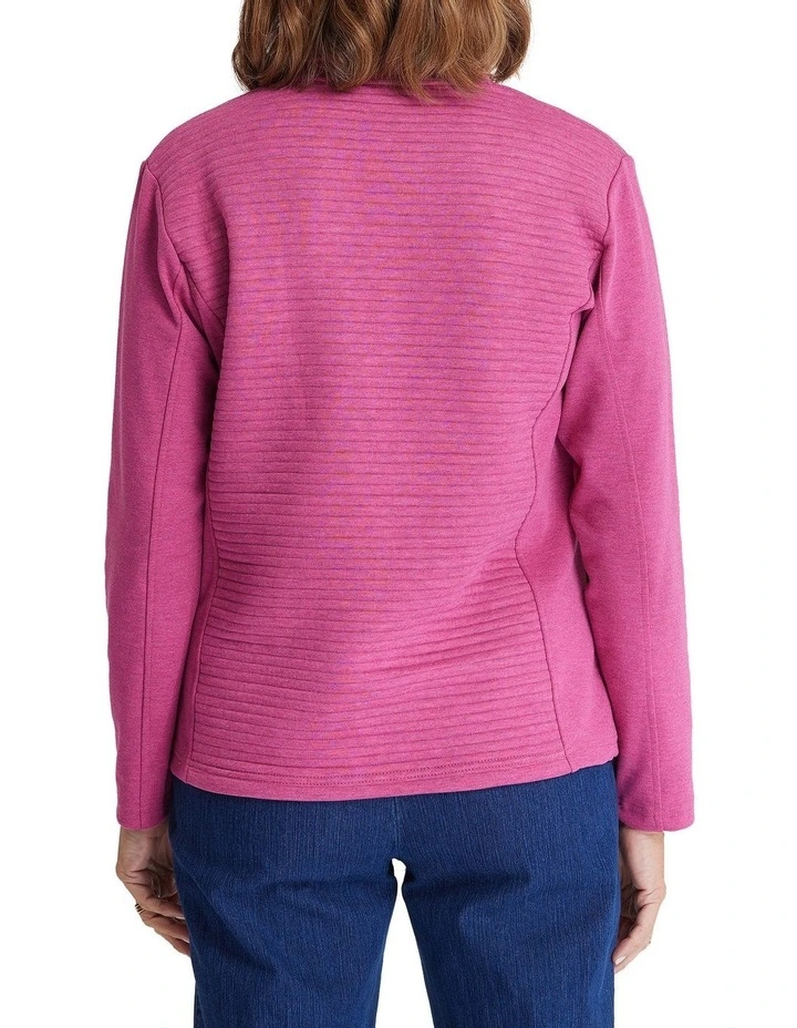 Outlet β€οΈ Black Pepper Trentwood Half Zip Top Framboise Marle π - Image 2